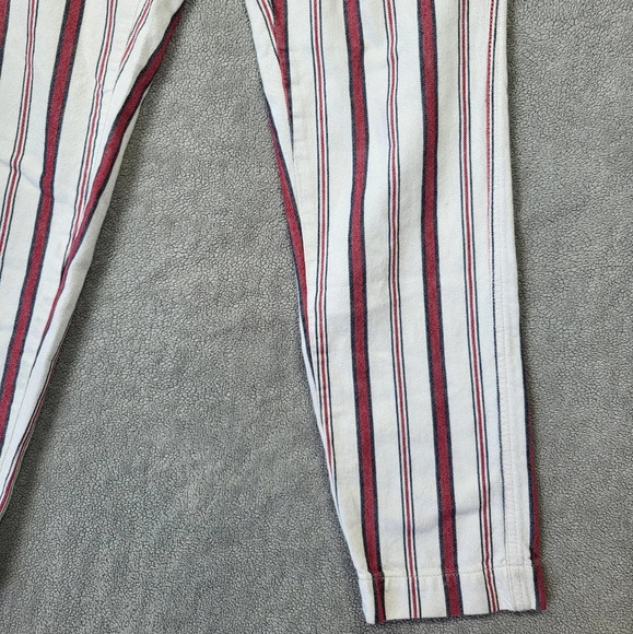 Zadig & Voltaire Paris Raye Nautical Striped Cropped Pants - Picture 3 of 13